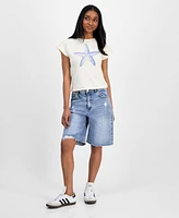 Pretty Rebellious Juniors' Starfish Graphic T-Shirt