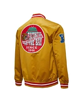 Mitchell & Ness Men's Gold San Francisco 49ers Double Down Satin Full-Snap Jacket