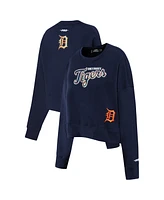 Pro Standard Women's Navy Detroit Tigers Game Day Classics Crewneck Pullover Sweatshirt