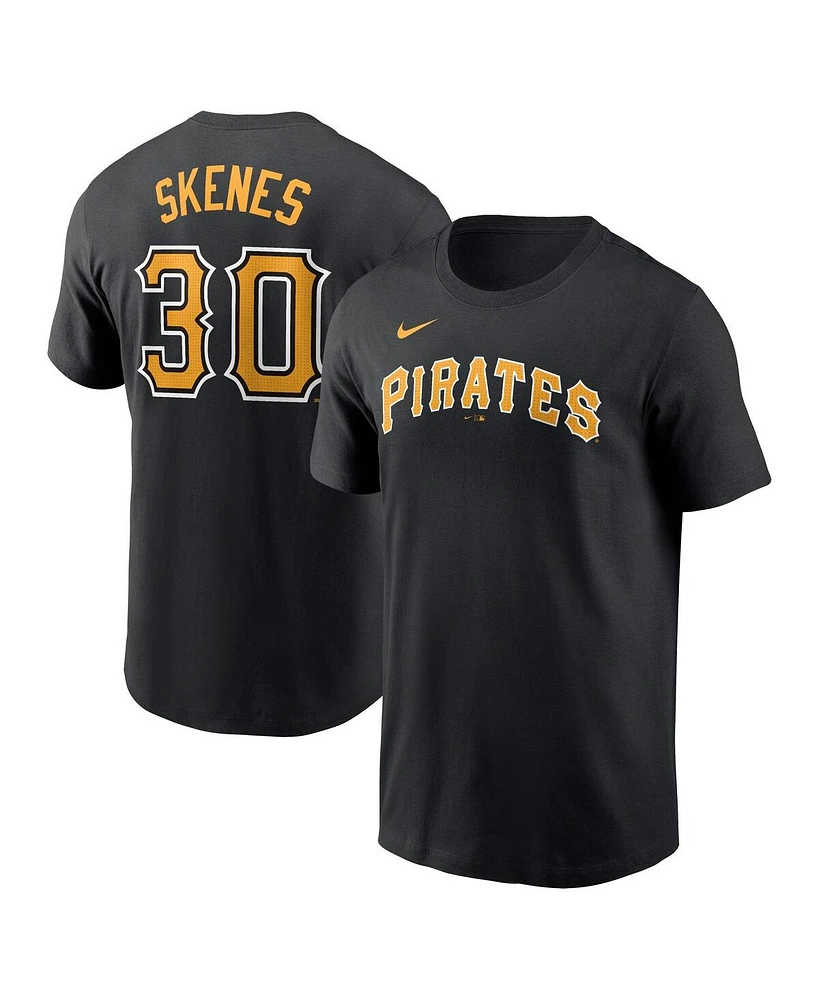 Nike Big Boys and Girls Paul Skenes Black Pittsburgh Pirates Name Number T-Shirt