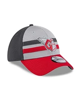 New Era Men's Gray/Red Cleveland Guardians 2025 Batting Practice 39THIRTY Flex Hat