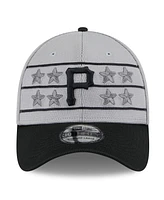 New Era Men's Gray/Black Pittsburgh Pirates 2025 Batting Practice 39THIRTY Flex Hat