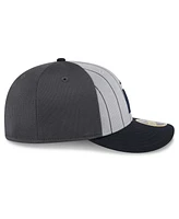 New Era Men's Gray/Navy Minnesota Twins 2025 Batting Practice Low Profile 59FIFTY Fitted Hat