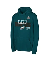 Fanatics Big Boys and Girls Midnight Green Philadelphia Eagles Super Bowl Lix Champions Iconic Victory Pullover Hoodie