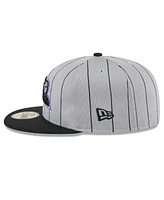 New Era Men's Gray/Black Colorado Rockies 2025 Batting Practice 59FIFTY Fitted Hat