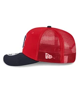 New Era Men's Red/Navy Boston Red Sox 2025 Batting Practice 9SEVENTY Stretch-Snap Trucker Hat