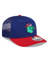 New Era Men's Royal/Red Philadelphia Phillies 2025 Batting Practice 9SEVENTY Stretch-Snap Trucker Hat