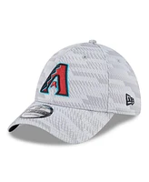 New Era Men's Gray Arizona Diamondbacks 2025 Mlb Clubhouse 39THIRTY Flex Hat