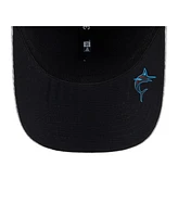 New Era Men's Gray Miami Marlins 2025 Mlb Clubhouse 39THIRTY Flex Hat