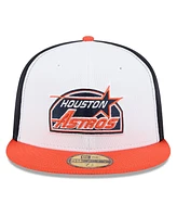 New Era Men's Navy/Orange Houston Astros 2025 Mlb Clubhouse 59FIFTY Fitted Hat