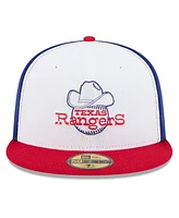 New Era Men's Royal/Red Texas Rangers 2025 Mlb Clubhouse 59FIFTY Fitted Hat