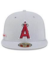 New Era Men's Los Angeles Angels 2025 Mlb Clubhouse 59FIFTY Fitted Hat