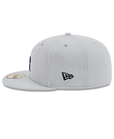 New Era Men's Gray Colorado Rockies 2025 Mlb Clubhouse 59FIFTY Fitted Hat