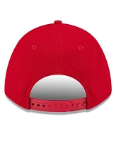 New Era Men's Red Los Angeles Angels 2025 Mlb Clubhouse 9FORTY Adjustable Hat