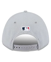 New Era Men's Gray Boston Red Sox 2025 Mlb Clubhouse 9FORTY M-Crown Adjustable Hat