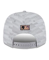 New Era Men's Gray Arizona Diamondbacks 2025 Mlb Clubhouse 9SEVENTY Stretch-Snap Hat