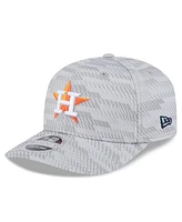 New Era Men's Gray Houston Astros 2025 Mlb Clubhouse 9SEVENTY Stretch-Snap Hat