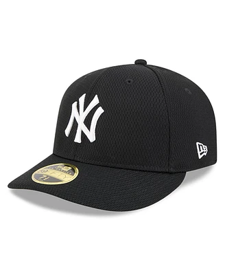 New Era Men's Black York Yankees 2025 Mlb Clubhouse Low Profile 59FIFTY Fitted Hat