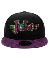 New Era Men's Black Joker Script 9FIFTY Snapback Hat