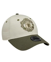 New Era Big Boys and Girls Tan Manchester United Contrast 9FORTY Adjustable Hat