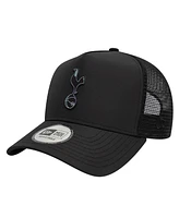 New Era Men's Black Tottenham Hotspur Iridescent Trucker Adjustable Hat