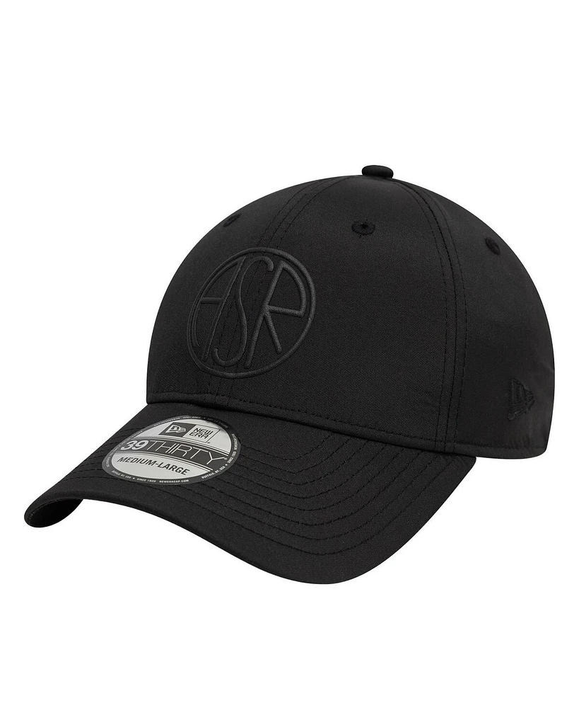 New Era Men's Black As Roma Puff Print 39THIRTY Fitted Hat