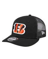 New Era Men's Black Cincinnati Bengals Low Profile 9FIFTY Snapback Hat