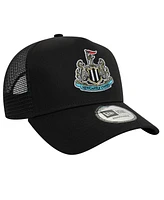 New Era Men's Black Newcastle United Core Trucker Adjustable Hat