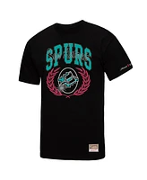 Mitchell & Ness Men's Black San Antonio Spurs Nba x Michelob Ultra Rewind Ii T-Shirt