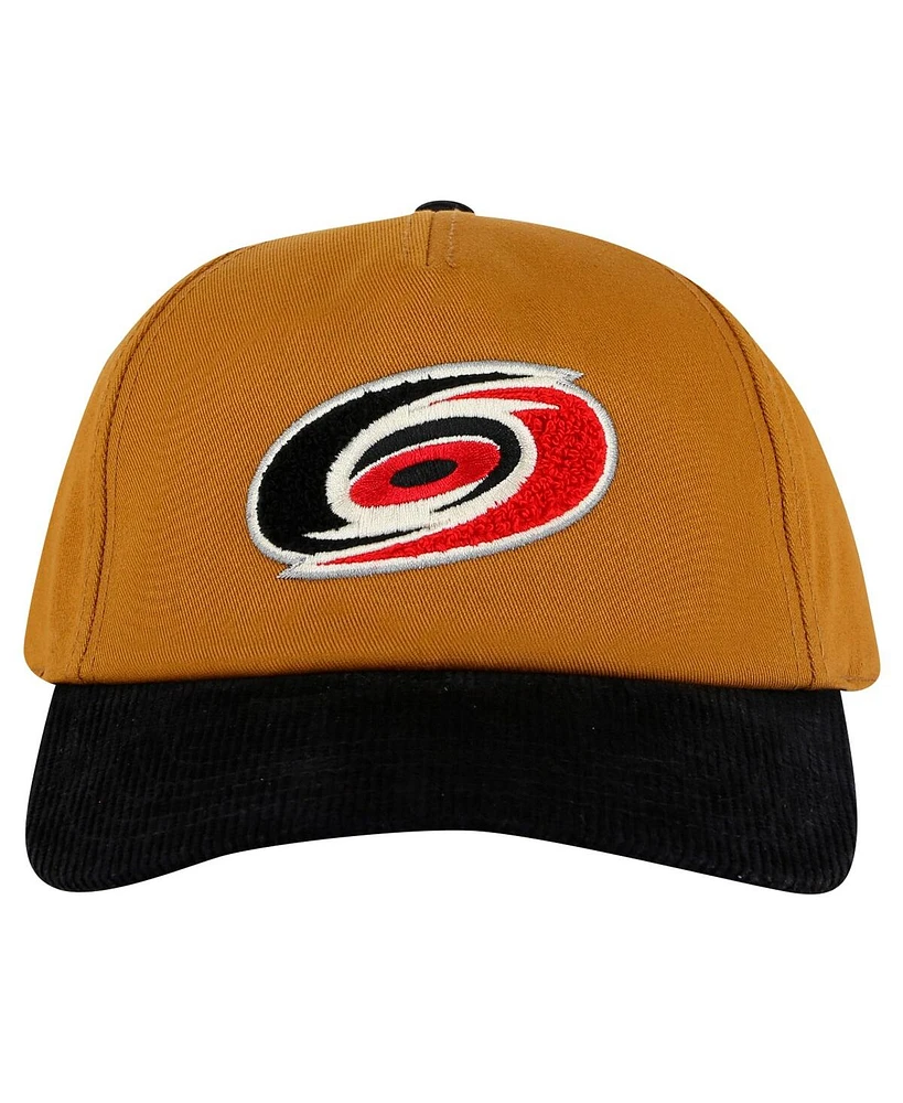 American Needle Men's Tan/Black Carolina Hurricanes Burnett Adjustable Hat