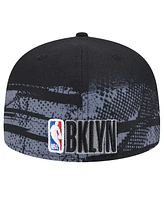 New Era Men's Black Brooklyn Nets Tip-Off 59FIFTY Fitted Hat