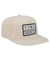 New Era Men's Khaki Los Angeles Angels Summer Essential Golfer Snapback Hat