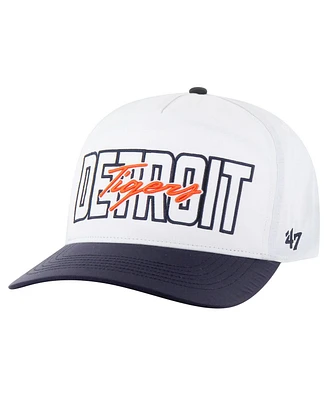 '47 Brand Men's White Detroit Tigers Lineman Hitch Adjustable Hat