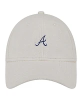 New Era Women's White Atlanta Braves Chrome Cozy 9FORTY Adjustable Hat