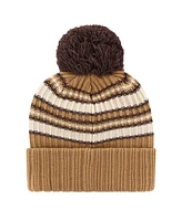 '47 Brand Women's Brown Dallas Cowboys Espresso Cuffed with Pom Knit Hat