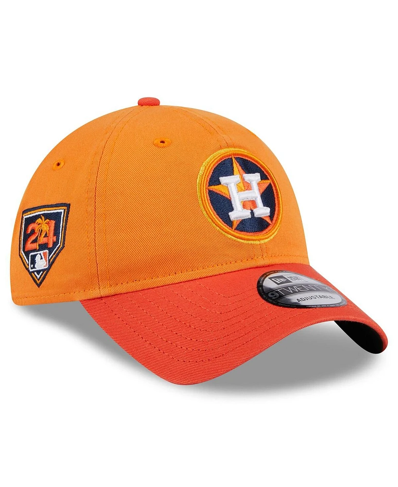 New Era Men's Orange Houston Astros 2024 Spring Training 9TWENTY Adjustable Hat