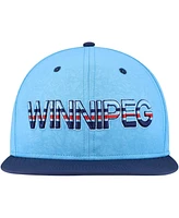Fanatics Men's Light Blue/Navy Winnipeg Jets Authentic Pro Rink Snapback Hat