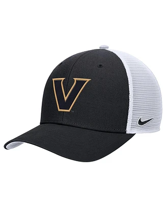 Nike Men's Black Vanderbilt Commodores Rise Adjustable Trucker Hat