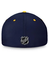 Fanatics Men's Navy/Gold Nashville Predators Authentic Pro Rink Two-Tone Flex Hat