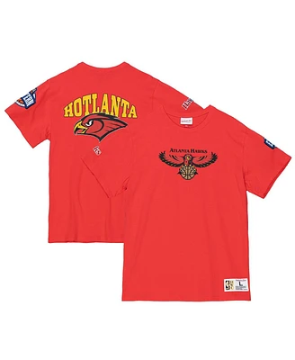 Mitchell & Ness Men's Red Atlanta Hawks Team Origins T-shirt