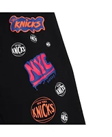 Mitchell & Ness Men's Black New York Knicks Slap Sticker Sweatpants