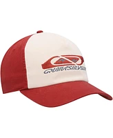 Quiksilver Men's White/Red Take A Hike Snapback Hat