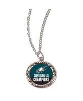 Wincraft Women's Philadelphia Eagles Super Bowl Lix Champions Round Logo Necklace