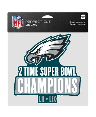 Wincraft Philadelphia Eagles Two-Time Super Bowl Champions 8" x 8" Perfect Cut Decal