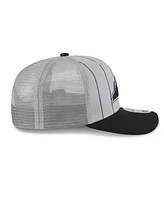 New Era Men's /Black Colorado Rockies 2025 Batting Practice 9SEVENTY Stretch-Snap Trucker Hat