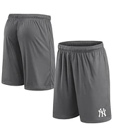 Fanatics Men's Gray New York Yankees Primary Logo Shorts