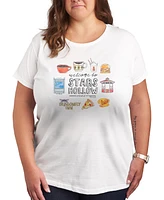 Hybrid Apparel Trendy Plus Gilmore Girls Stars Hallow Graphic Crew Neck T-Shirt