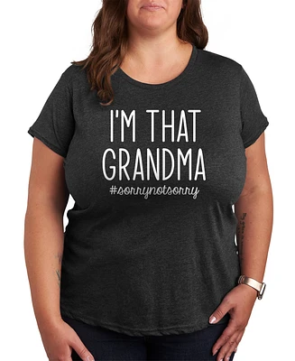 Hybrid Apparel Trendy Plus I'm That Grandma Graphic Crew Neck T-Shirt