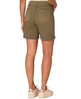 Democracy Petite "Ab" Solution Mid Rise Cuffed Shorts