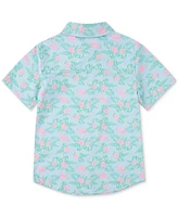 Hurley Big Boys Short-Sleeve Printed Stretch-Poplin Shirt